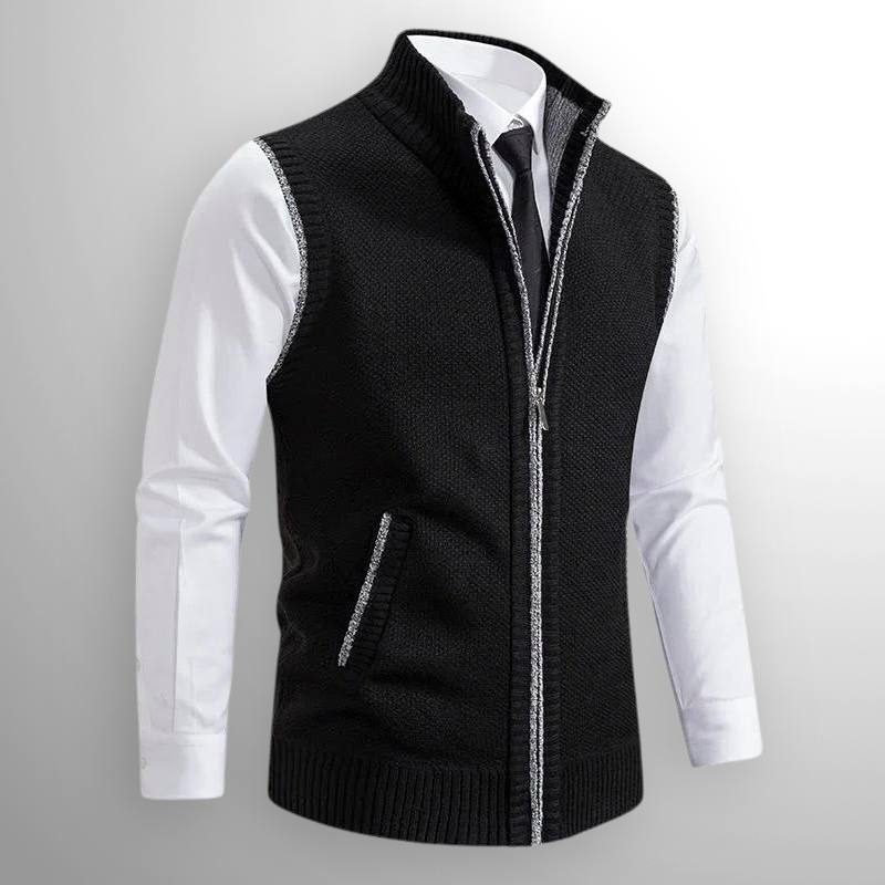 ZENITH Full-Zip Sweater Vest
