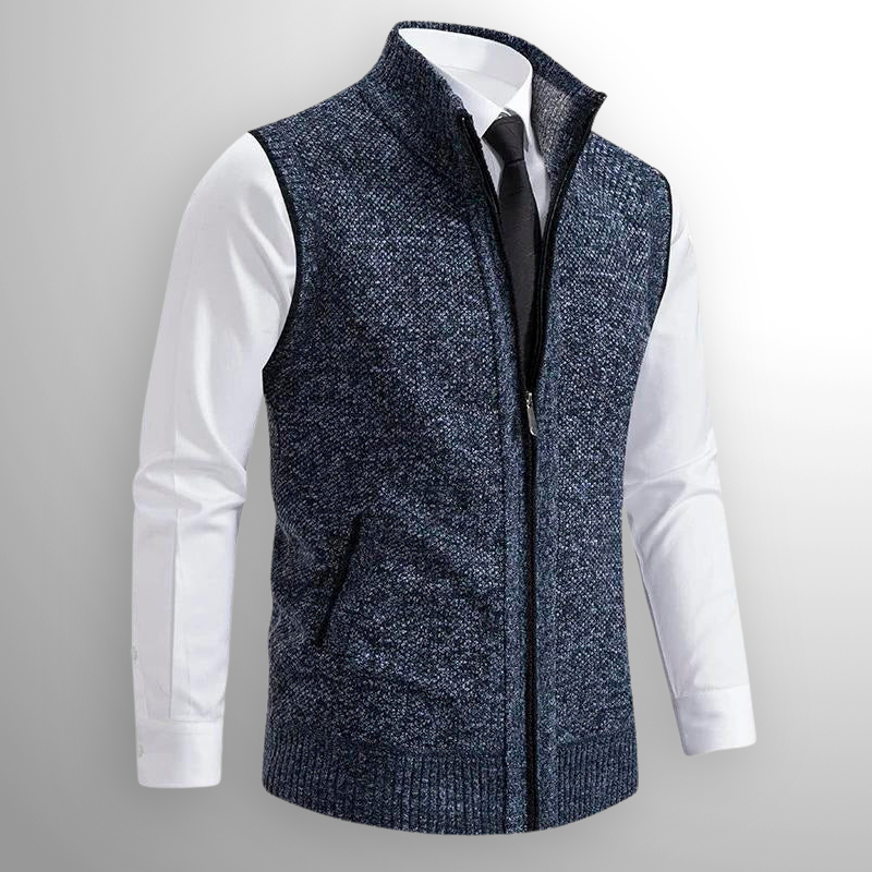ZENITH Full-Zip Sweater Vest