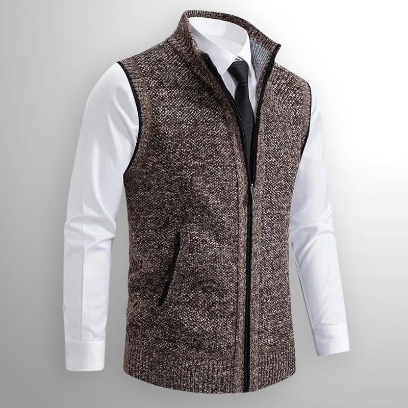 ZENITH Full-Zip Sweater Vest