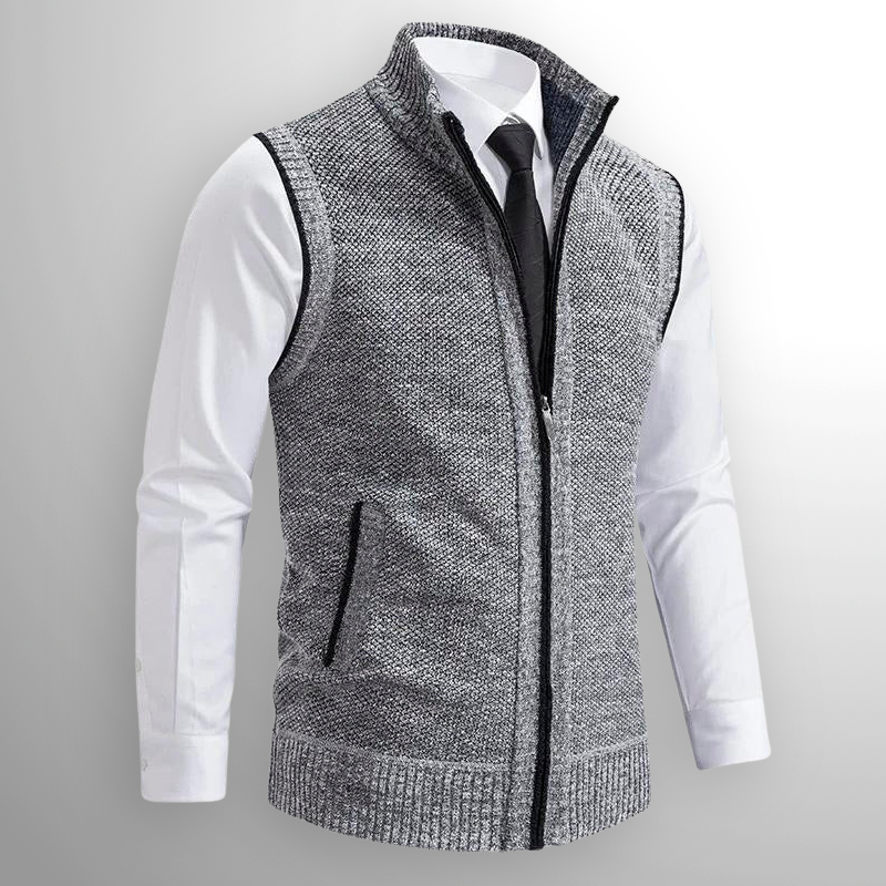 ZENITH Full-Zip Sweater Vest