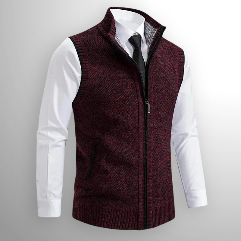 ZENITH Full-Zip Sweater Vest