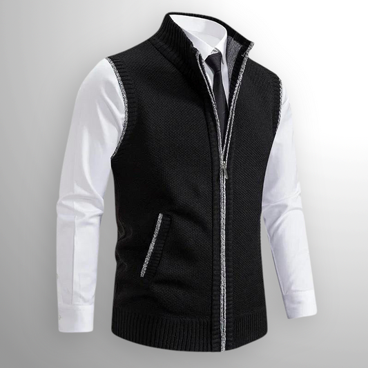 ZENITH Full-Zip Sweater Vest