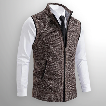 ZENITH Full-Zip Sweater Vest