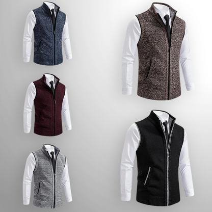 ZENITH Full-Zip Sweater Vest